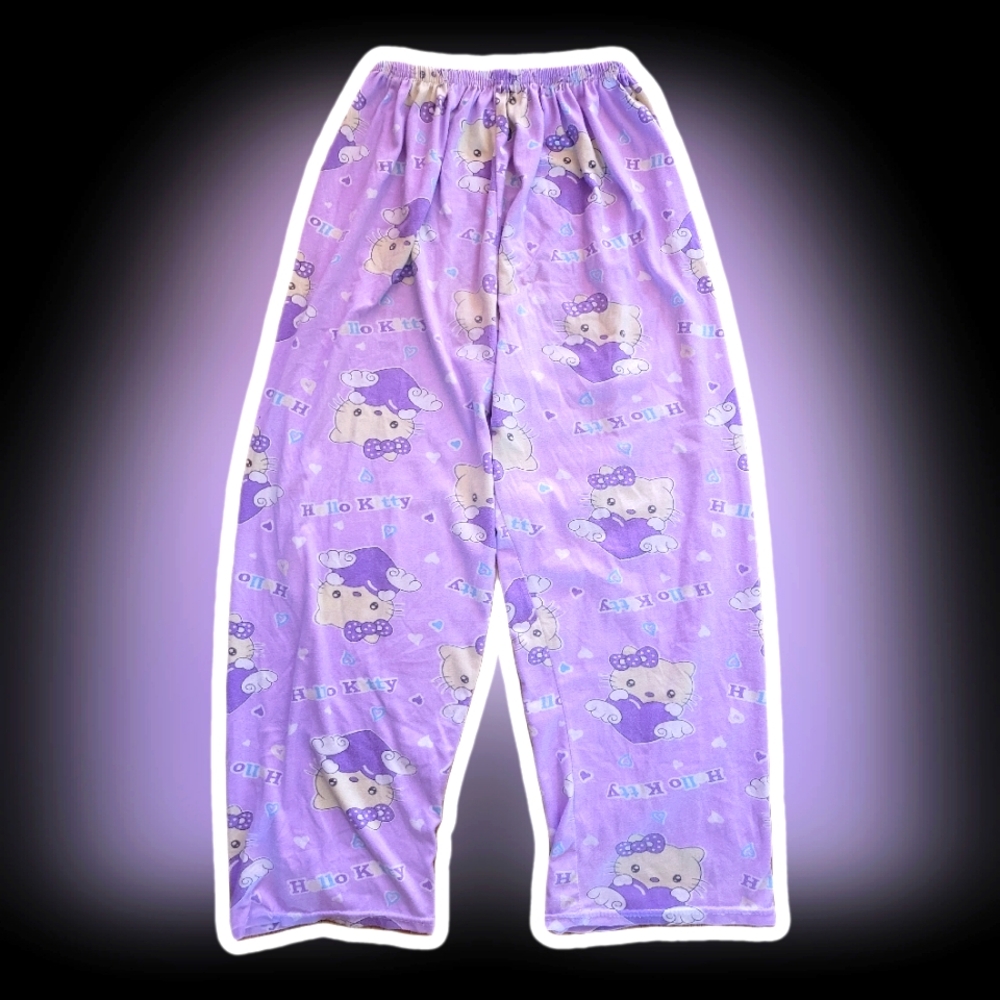 hello kitty purple pajama pants
